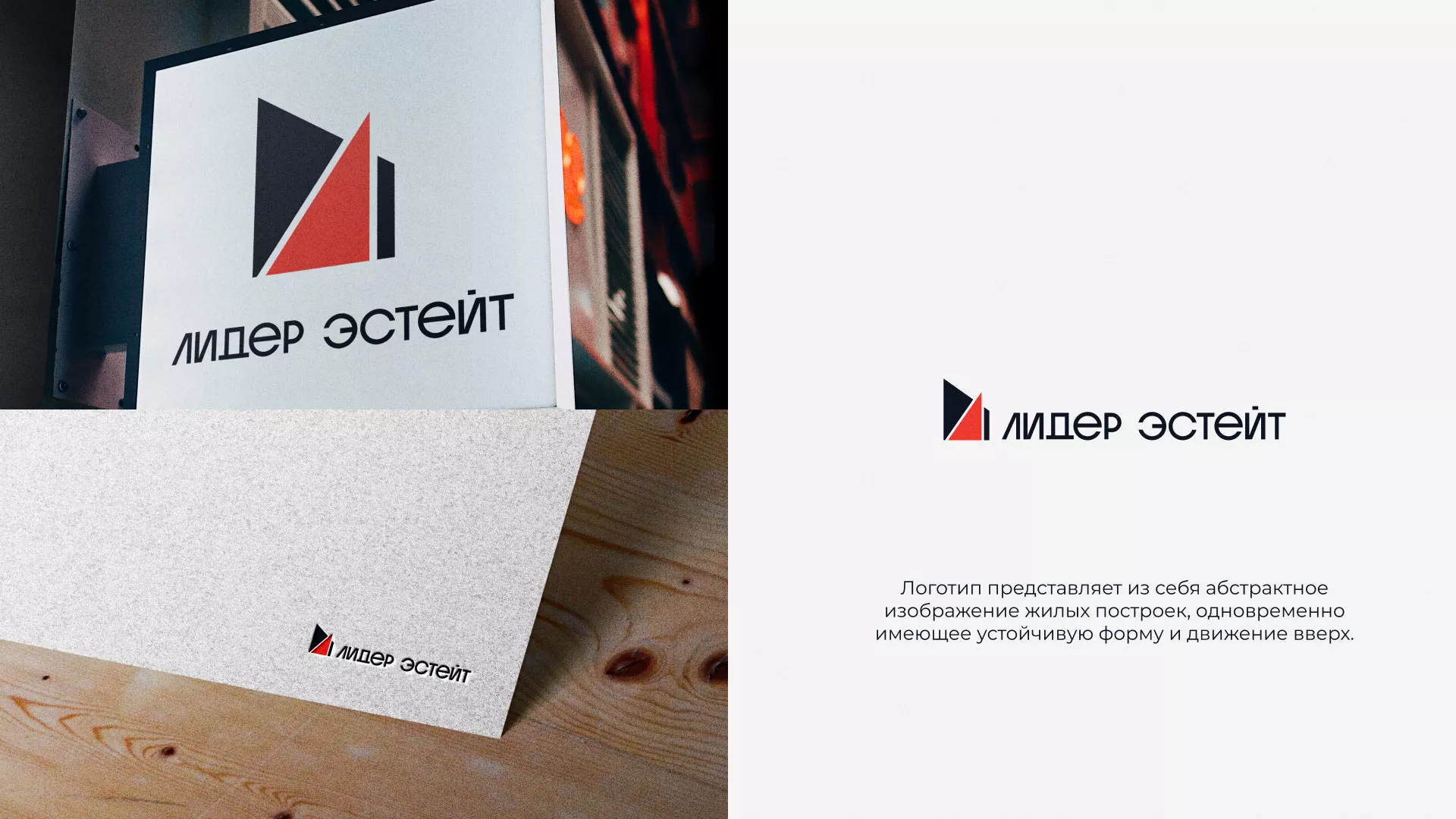 Сделали логотип для агентства недвижимости «Лидер Эстейт» в Южно-Сухокумске
